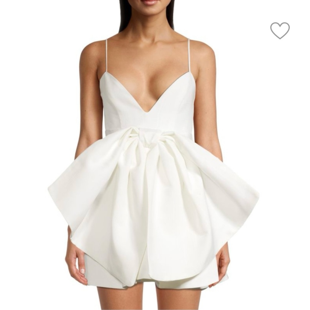 ✨ Annabelle Statement Bow Mini Dress — Bardot — Size 12 ✨